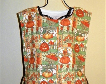 Awesome  Kitchen Cobbler Lined Apron Smock Pumpkin Farm Handmade Kitchen Cooking Craft Activities Excellent Clothes Protector