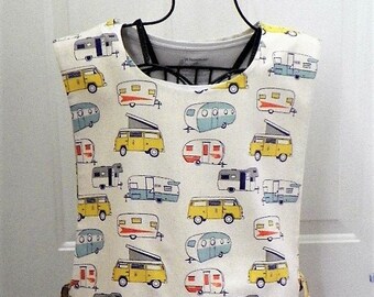 Awesome Kitchen Cobbler Lined Apron Smock Campers and More Campers Handmade Kitchen Cooking Craft Activities Excellent Clothes Protector