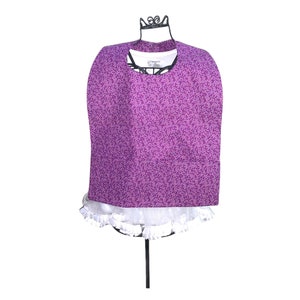Unique Paint Dots Cotton With Pocket Adult Bib Clothing Protector