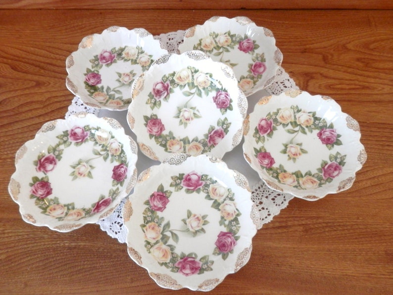 Bayerische Rose Muster Schalen RC Malmaison antike | Etsy