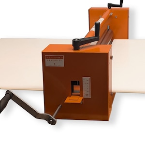 Game-Changing Clay Slab Roller – 24" Wide, Heavy-Duty Steel, Gear-Driven, Removable Tables
