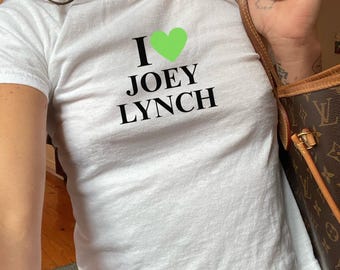 Me encanta Joey Lynch – Camiseta de algodón para bebé – Corazón verde
