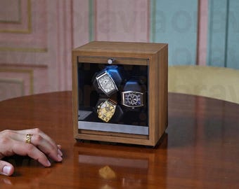 Automatik-Uhrenbeweger | Stille Vitrine, Geschenk für Männer