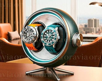 Smart Watch Winder Box – Silent LED Display, Gift for Watch Collectors Rolex | Patek | Tudor