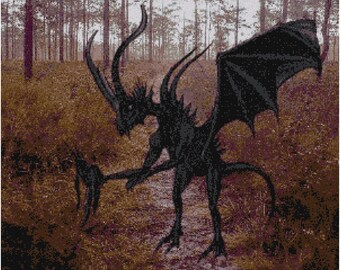 Jersey devil cross stitch pattern pdf
