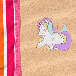 Unicorn embroidery design