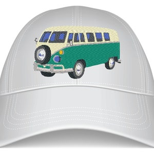 Camper van digital embroidery design