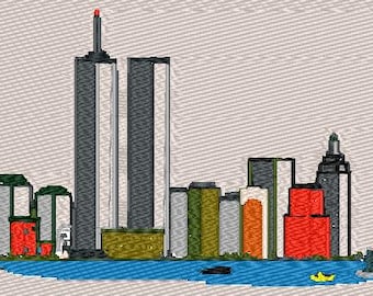 Diseño de bordado de las Torres Gemelas: crea un homenaje duradero