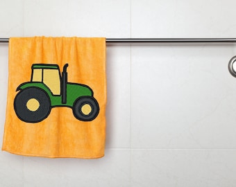 Diseño de bordado de tractor agrícola: bonito patrón de tractor