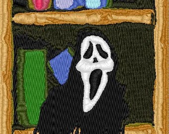 Bordado de estantería "Scream" - Diseño digital