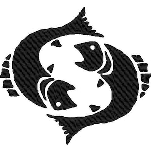 Pisces Horoscope Embroidery Design - Perfect Gift for Zodiac Lovers