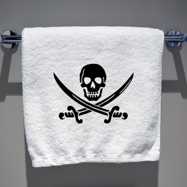 Conception de broderie numérique de logo de pirate