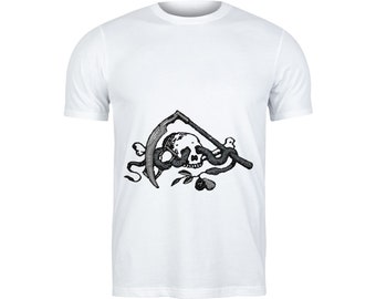 Diseño de bordado digital de calavera de muerte