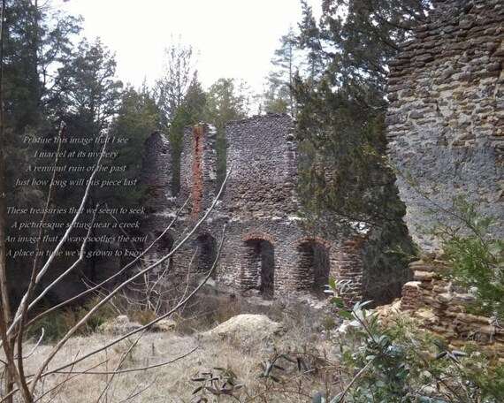 Pine lands historical photo with poem print, poetry photos, poetry images, poems