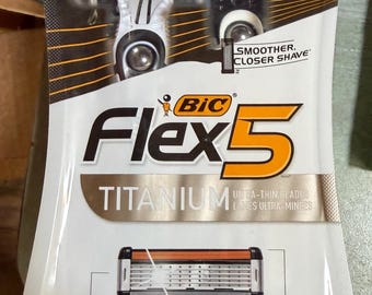 BIC Flex 5 Titanium 5-Blade Disposable Men's Razors-2ct.