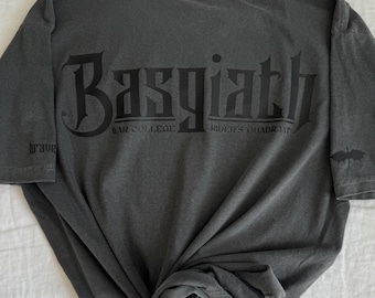 Basgiath Xaden Riorson Tee | Fourth Wing Comfort Colors Shirt Pfeffer | Wingheader Shadow Wielder Dragon Tee | Bücherwurm Fantasy Geschenk