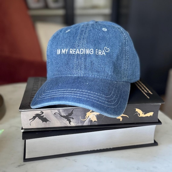In My Reading Era Denim Hat, Bookish Apparel, Reader Gift, Reader Hat, Book Lover Hat, Dat Hat, Baseball Cap