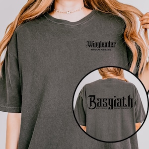 Fourth Wing Xaden T-Shirt, Bookish Merch, Reader Gift, Onyx Storm, Iron Flame, Basgiath, Xaden Riorson, Dragon Rider Comfort Colors Tee