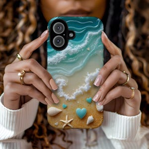 Ocean Wave iPhone Case - Beach Themed Tough Cases, Coastal Aesthetic, Gift for Ocean Lovers, Summer Vibes, Phone Accessories