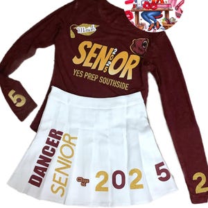 Graduation pleated skirt set