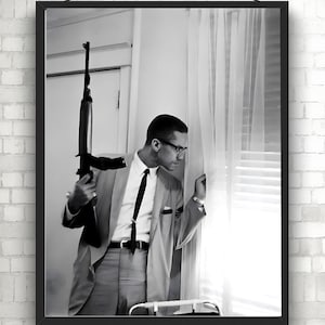Malcolm X Canvas Print: Black Activist, Inspirational Home Decor