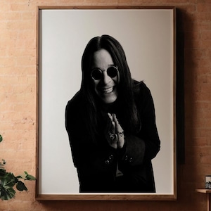 Ozzy Osbourne Canvas Print: Vintage Rock Music Poster, Heavy Metal Legend