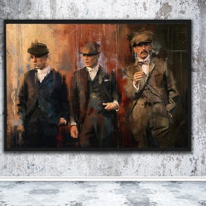 Peaky Blinders Canvas Print: Thomas Shelby, Man Cave Wall Art