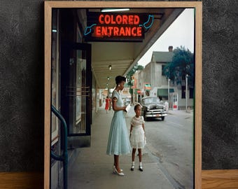 Gordon Parks &#39;Colored Entrance&#39; Canvas Print: Black Lives Matter Art