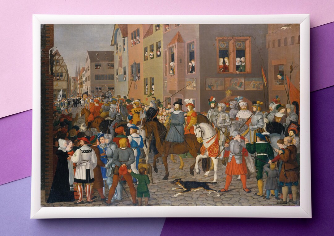 Entry of King Rudolf of Habsburg Into Basel by Franz Pforr Wall Poster ...