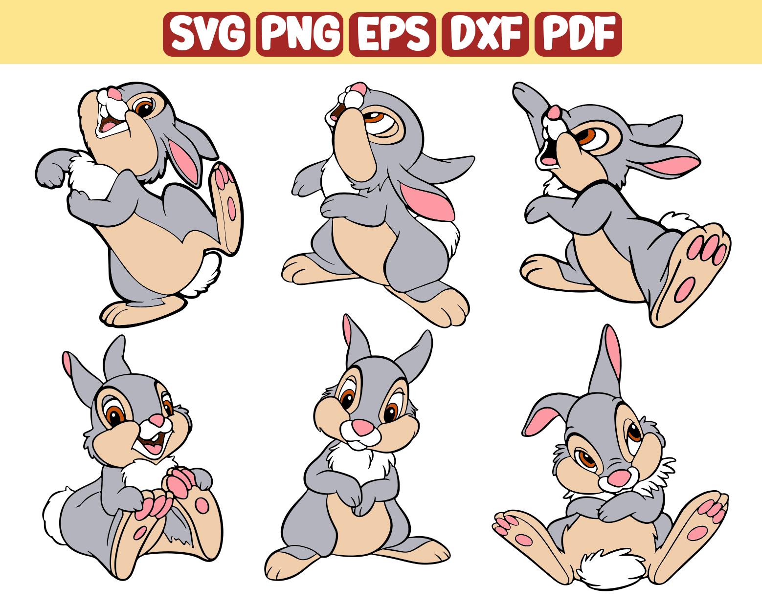 Bambi Svg Bundle, Bambi Png, Bambi Clipart, Miss Bunny Svg, Bambi Deer ...