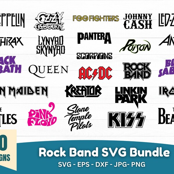 Rock Band Stickers - Etsy