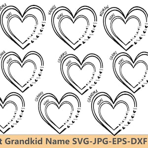 Heart grandkid svg, heart grandkid sign, Heart Grandkid Name Svg,custom heart svg, heart svg,Custom Heart Grandkid Name svg,Custom Heart svg