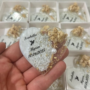 Wedding Favors magnet for guests in bulk, Epoxy magnet, Personalized fridge proposal, Baby shower favour, Party Favors gastgeschenk hochzeit