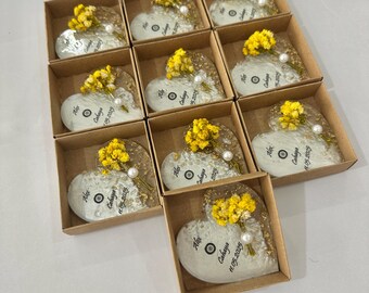 Personalized Wedding Gold Epoxy Magnet Favor,Engagement Favor,25th 50th Anniversary Favor,Save the date magnet,Wedding Gift,Nikkah Favor