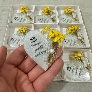 Custom Epoxy Magnet Box, Baptism Favors, Mi Bautizo, Personalized Gifts, Christening Favors, Custom Engagement Favors, Wedding Party Favors