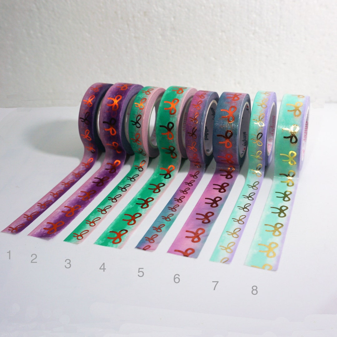 Lot De Washi Simply Gilded - Sugar Plum Ombré Avec Feuille D'argent - Neuf