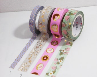 Simply Gilded Donut, Swan, Strawberry Washi 24" Samples for Planner, Easter, Graduation, Birthday