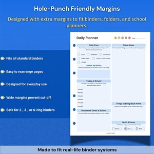ADHD Student Planner Bundle for Middle and High School | Daily, Weekly, Homework & Assignment Printables image 8