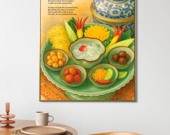 Traditional Thai Khao Chae Wall Art