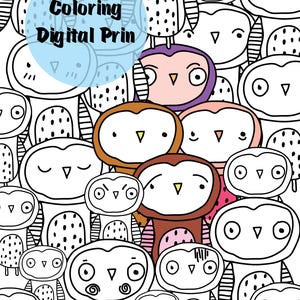 Cute Woodland Animals Coloring Pages | Printable Forest Animal Coloring Sheets for Kids | Instant Download PDF