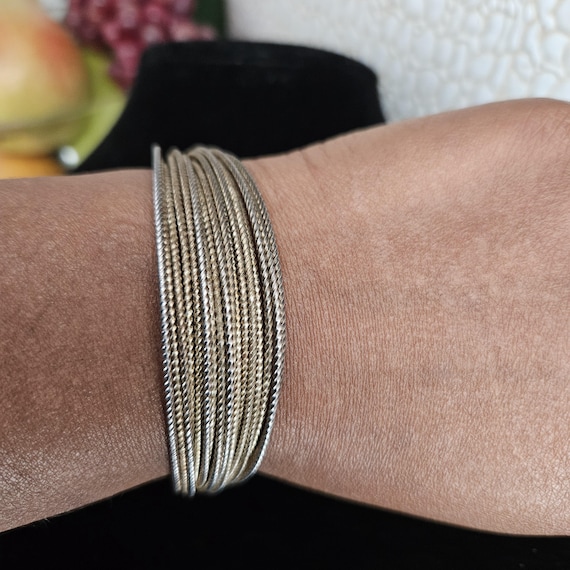 925 Cable twisted cuff bracelet - image 3
