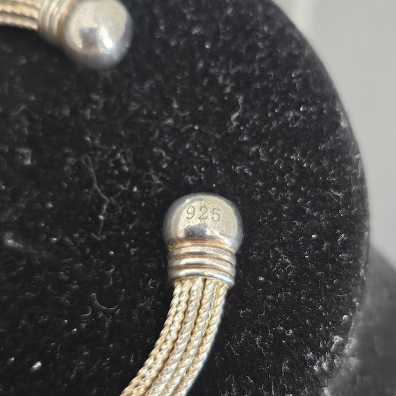925 Cable twisted cuff bracelet - image 2