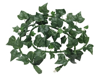 electroVine | 6 Foot Indoor/Outdoor Extension Cord with Realistic Ivy Leaves