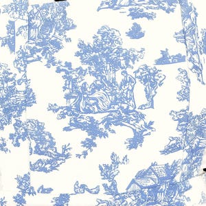 Vintage Baumwollschürze mit puffed Schulterriemen | Blaue Toile Küchenschürze Bild 3