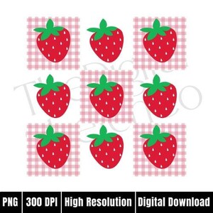 Kokietka Truskawka png, Plaid truskawka png, piknik truskawka clipart, Koszula truskawkowa png, Miłośnik truskawek png, Owoce letnie Berry png
