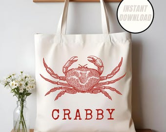 Regalo de cangrejo PNG, diseño divertido de cangrejo, regalo de cumpleaños humorístico y atrevido para un amigo, camiseta DIY, idea de regalo sarcástico, regalo de broma interna imprimible, camiseta con juego de palabras