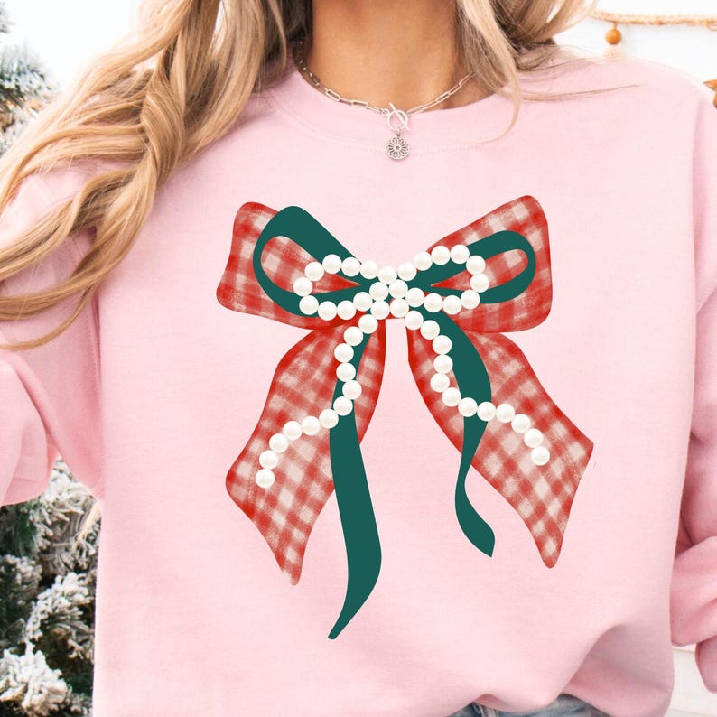 Coquette Holiday PNG Winter Mama Gingham