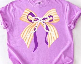 Fall Coquette Pearl Bow Halloween PNG Preppy Autumn Shirt Design for POD Vintage Cottagecore Clipart Cozy Vibes Digital Download Falloween