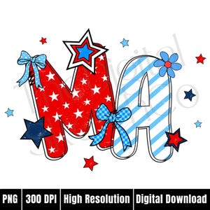 Doodle Ma American PNG, patriotique grand-mère PNG, grand-mère 4 juillet chemise PNG, Americana Design, étoile preppy drapeau américain png, Memorial Day