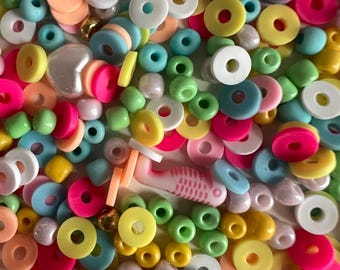 confete de contas de verão